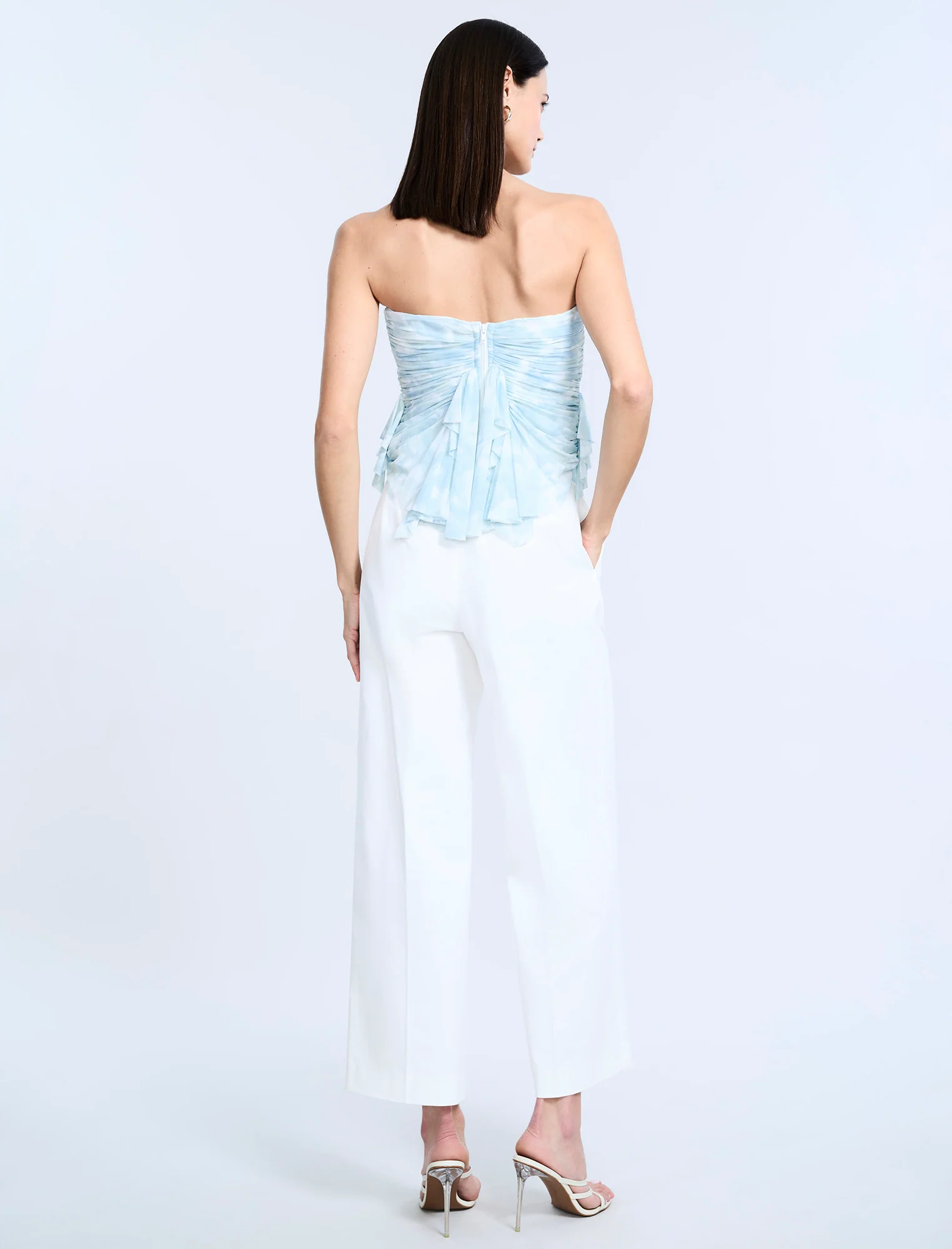 Printed Mesh Corset