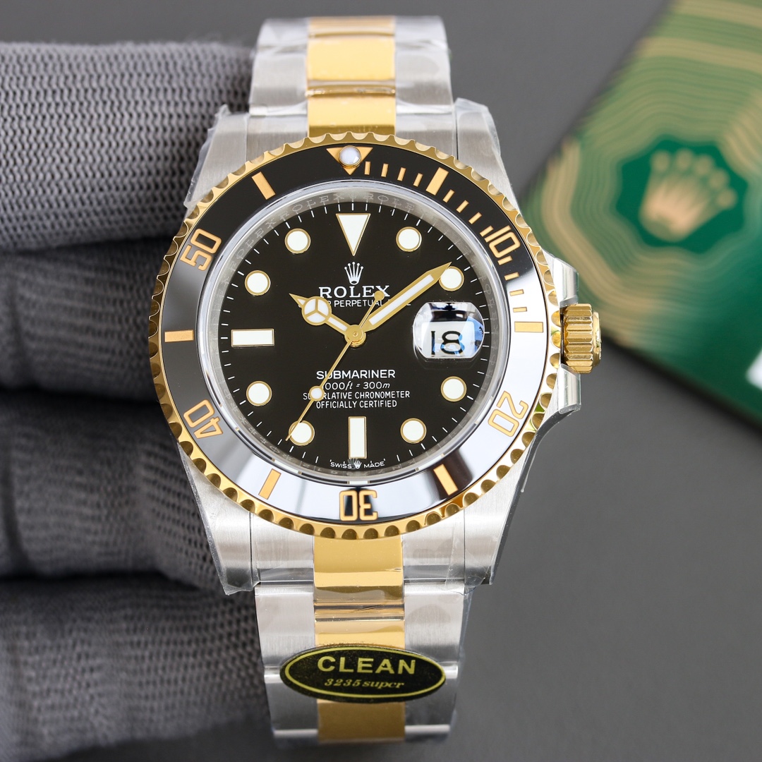 Rolex Submariner 126613LN 0002 Black Dial Black Bezel 41mm Mens Replica Watch