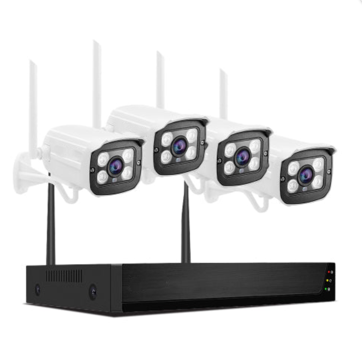 4 Ch. HD Wireless Security Camera System for Outdoor/Indoor