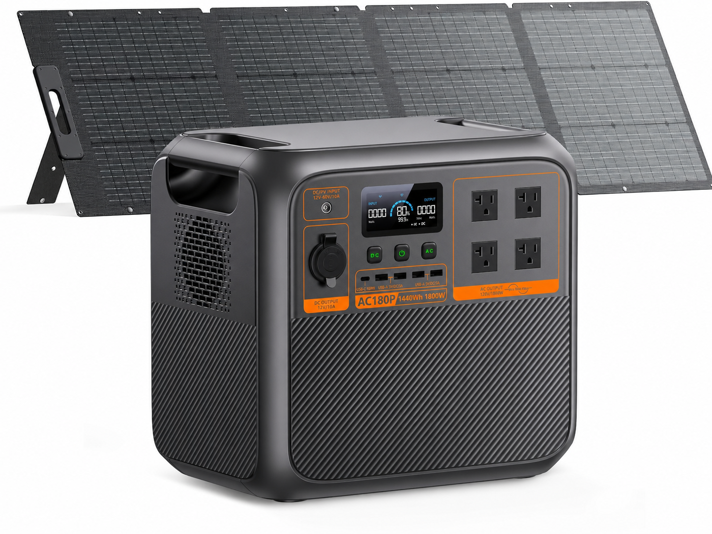 🔥Flash Sale – ONLY $39.99🔥AC180P Portable Power Station, 1800W Power Backup for Home, Camping & Emergency Use