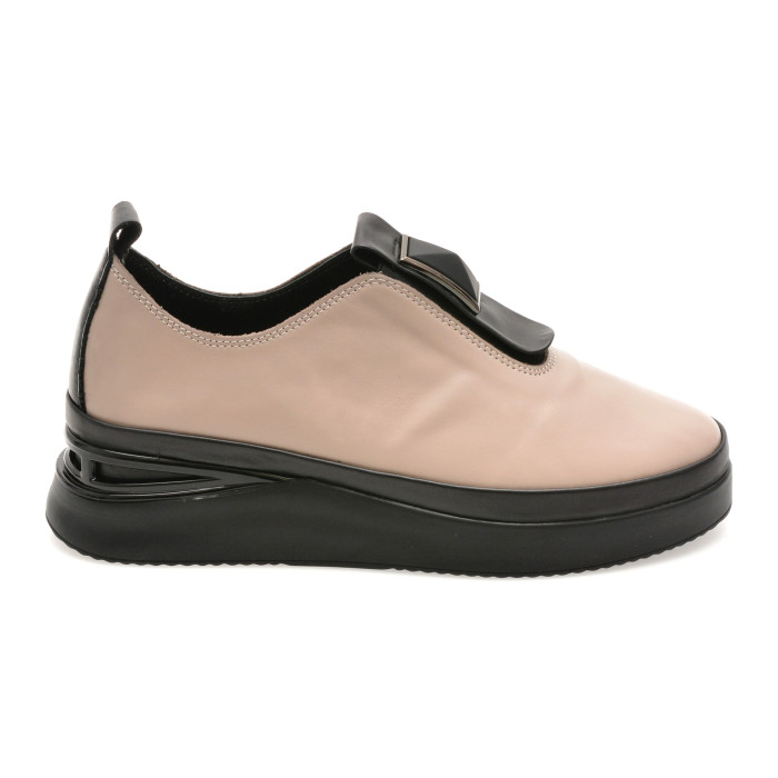 Pantofi IMAGE gri, 106936A, din piele naturala