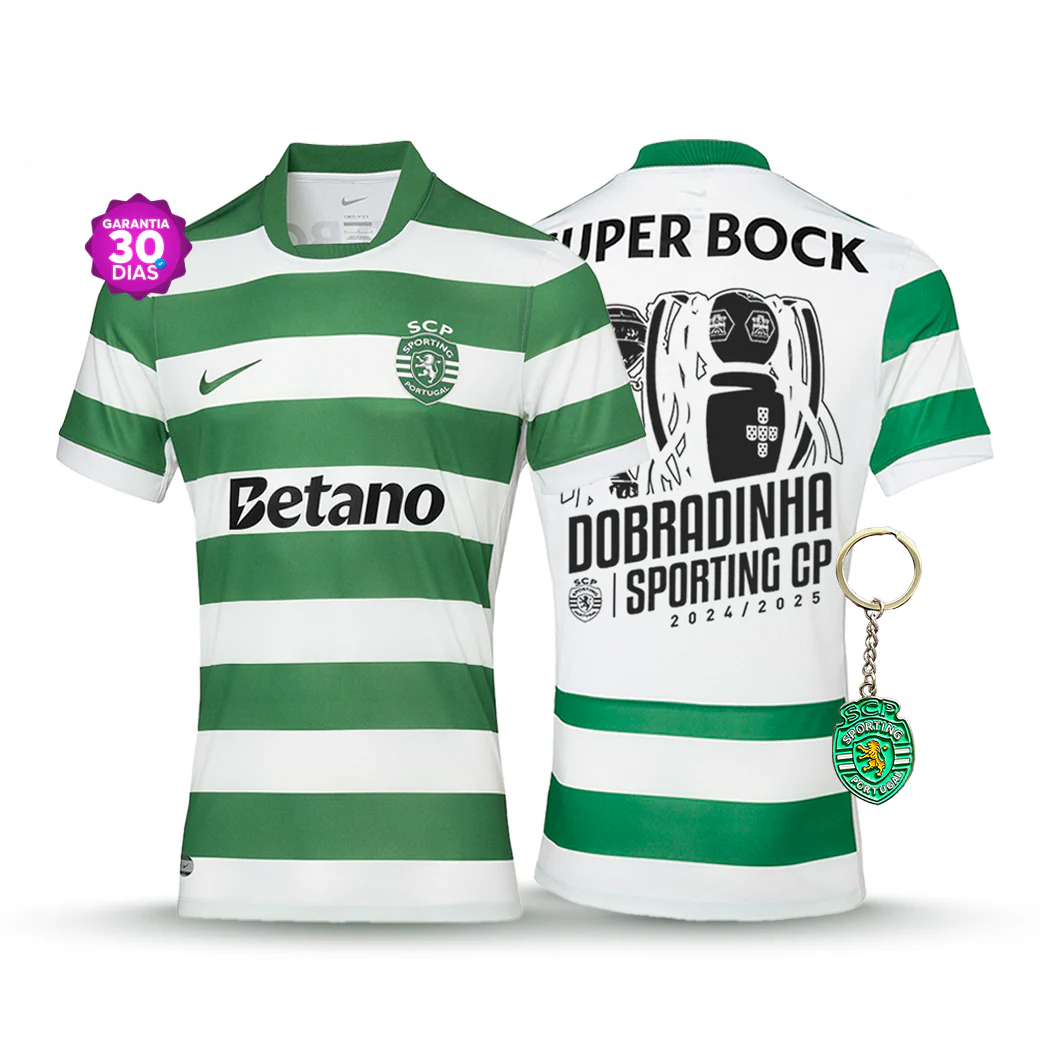 Camisola Sporting Principal DOBRADINHA 2025/26 - LAN?AMENTO! ??????