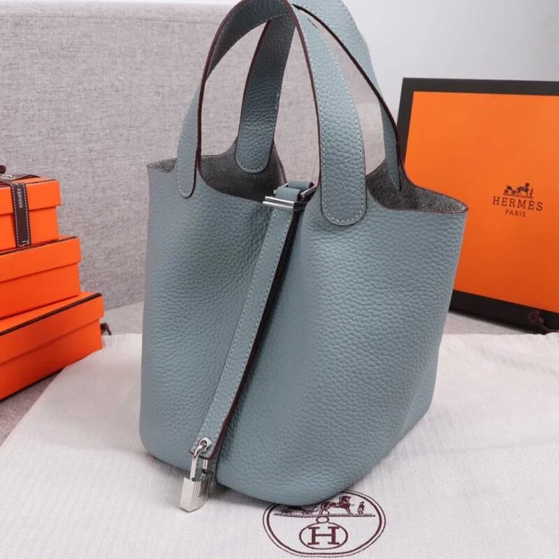 Hermes Picotin Lock 22Cm&18Cm Bag Blue/Orange/Pink