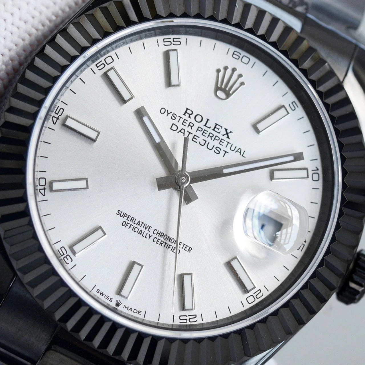 DATEJUST 41MM CUSTOM BLACK PVD WHITE DIAL