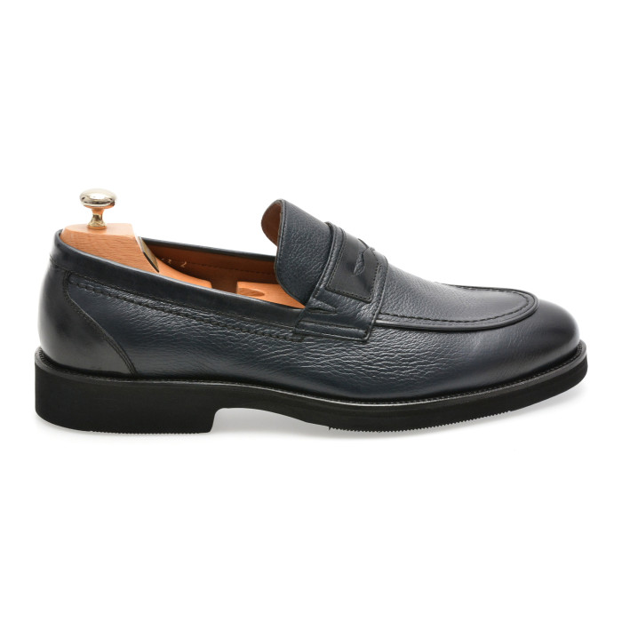 Mocasini eleganti LE COLONEL bleumarin, 63852, din piele naturala