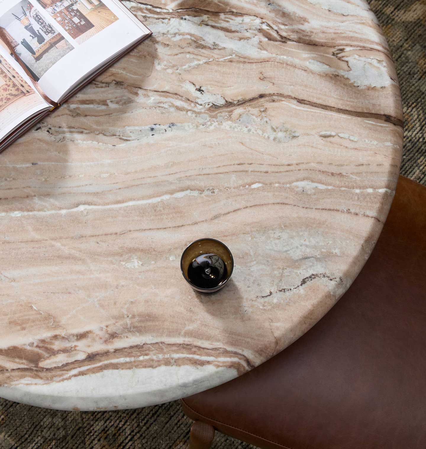 Figueroa Round Marble Dining Table