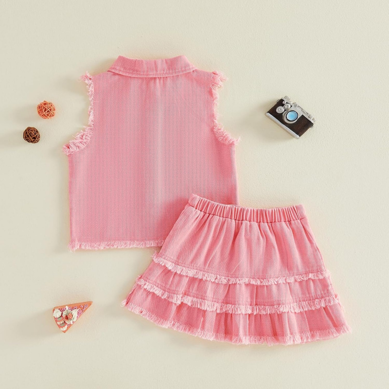 Denim Skirt Set