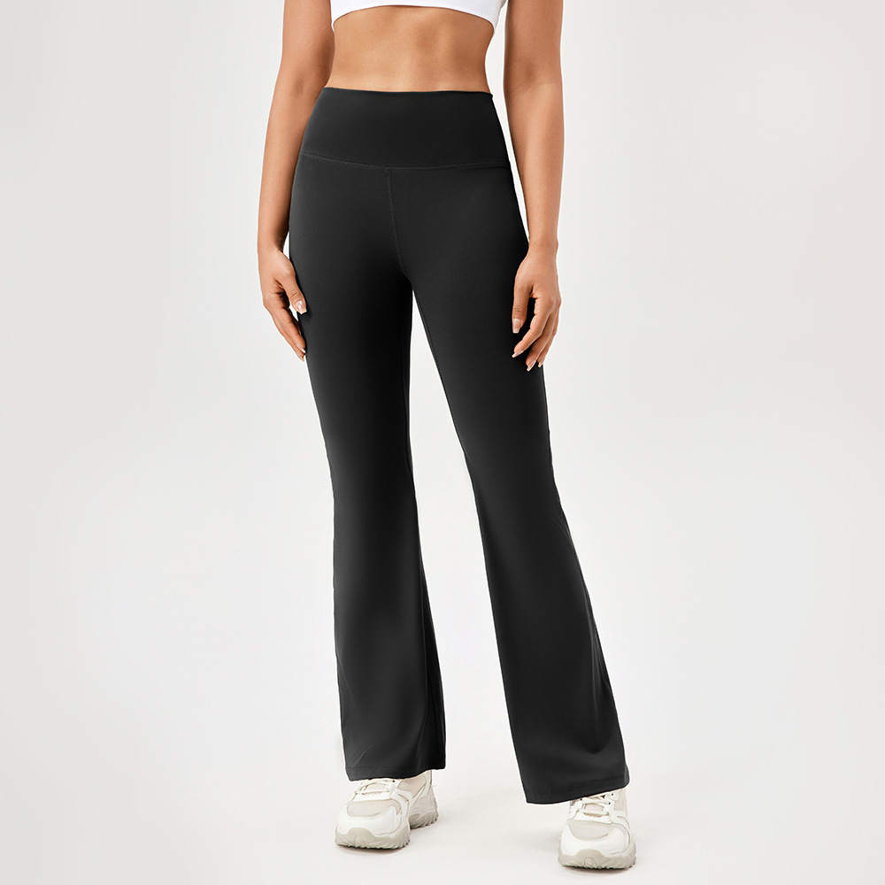 Breathable, high-waisted, hip-lifting, slightly flared yoga pants for women, with no embarrassing seams, perfect for sports and fitness.