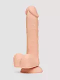 Lifelike Lover Classic Dual-Density Silicone Dildo with Balls 8 inch - Flesh Pink