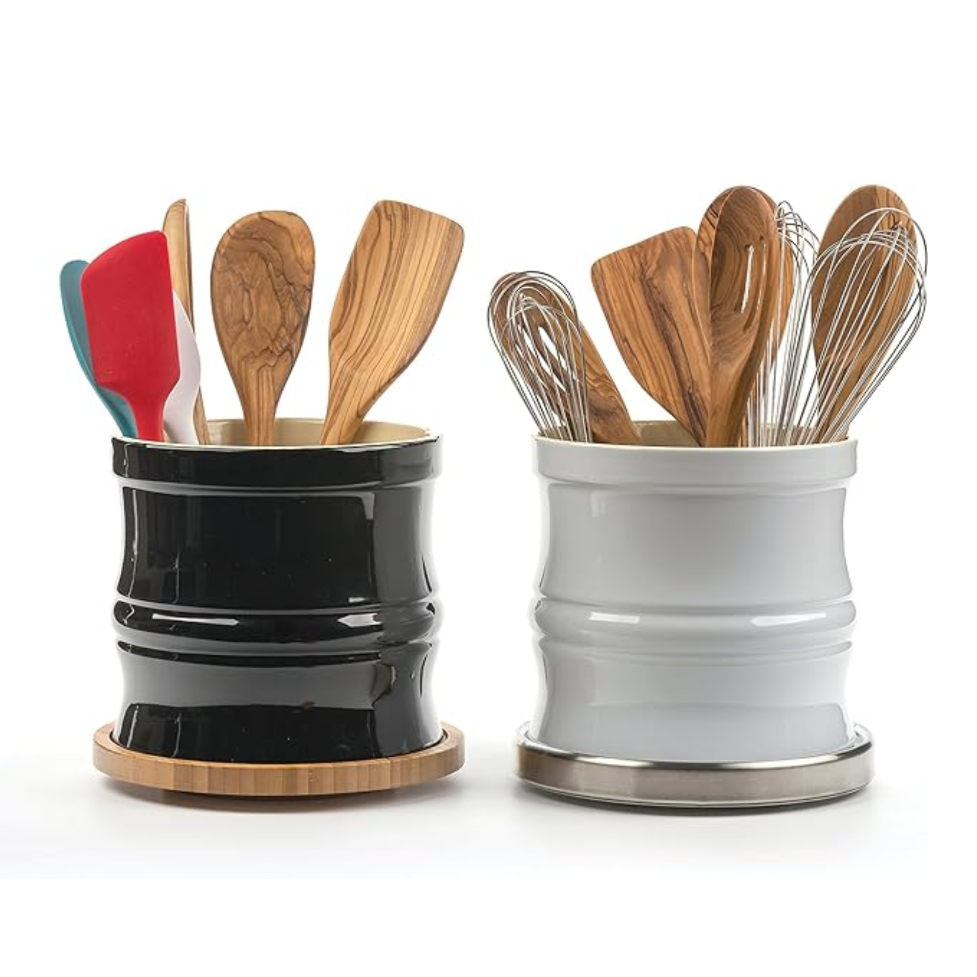 Bamboo Tool Crock Turntable