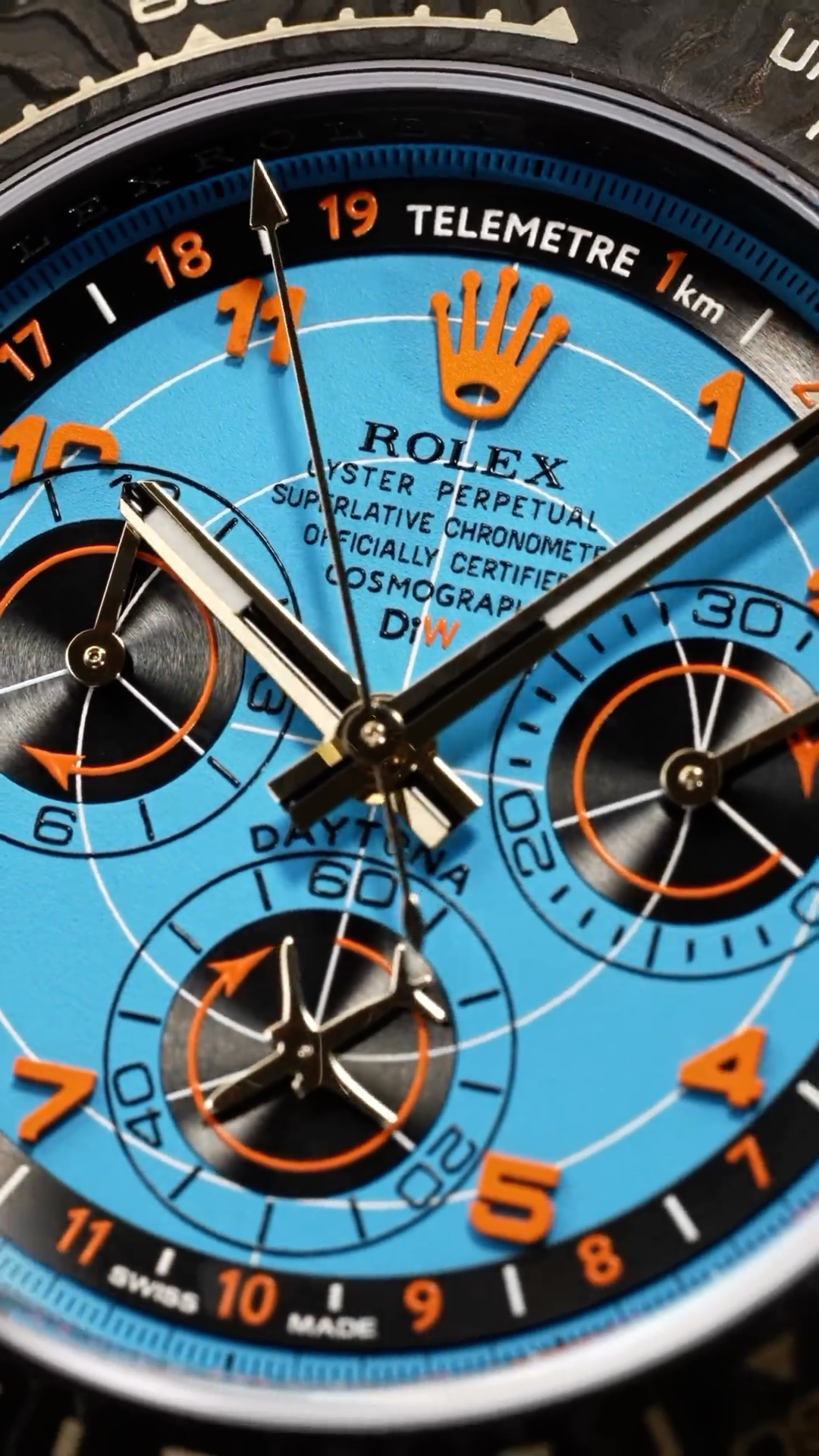 Rolex Carbon Daytona DiW AVIA AZURE BLUE