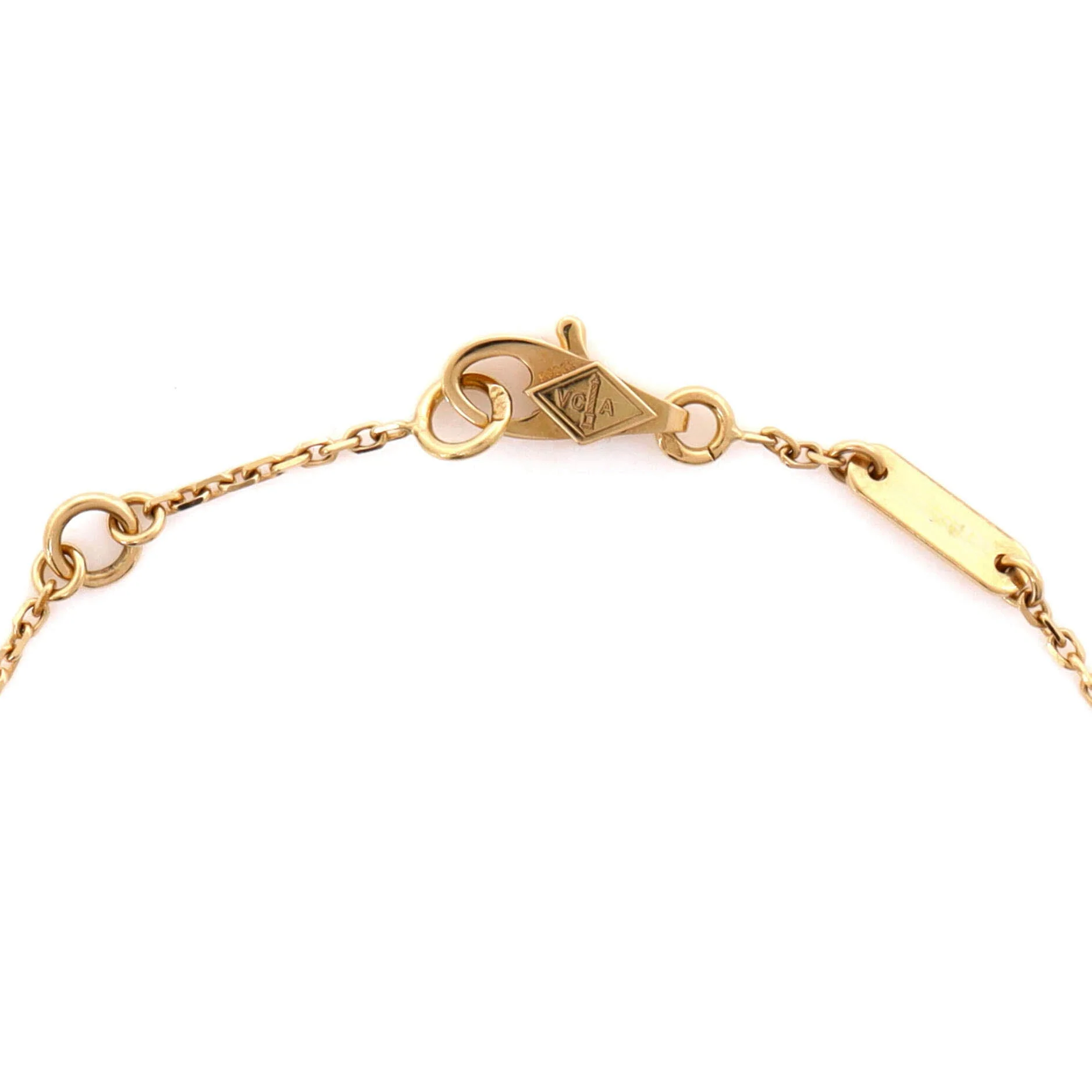 Sweet Alhambra Butterfly Bracelet 18K Yellow Gold and Mother of Pearl