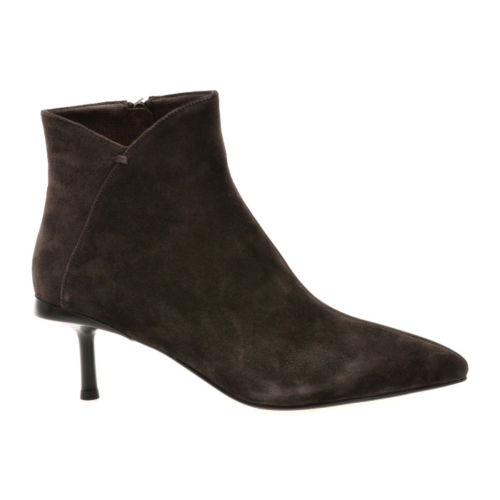 Botine elegante EPICA maro, 24A506, din piele intoarsa