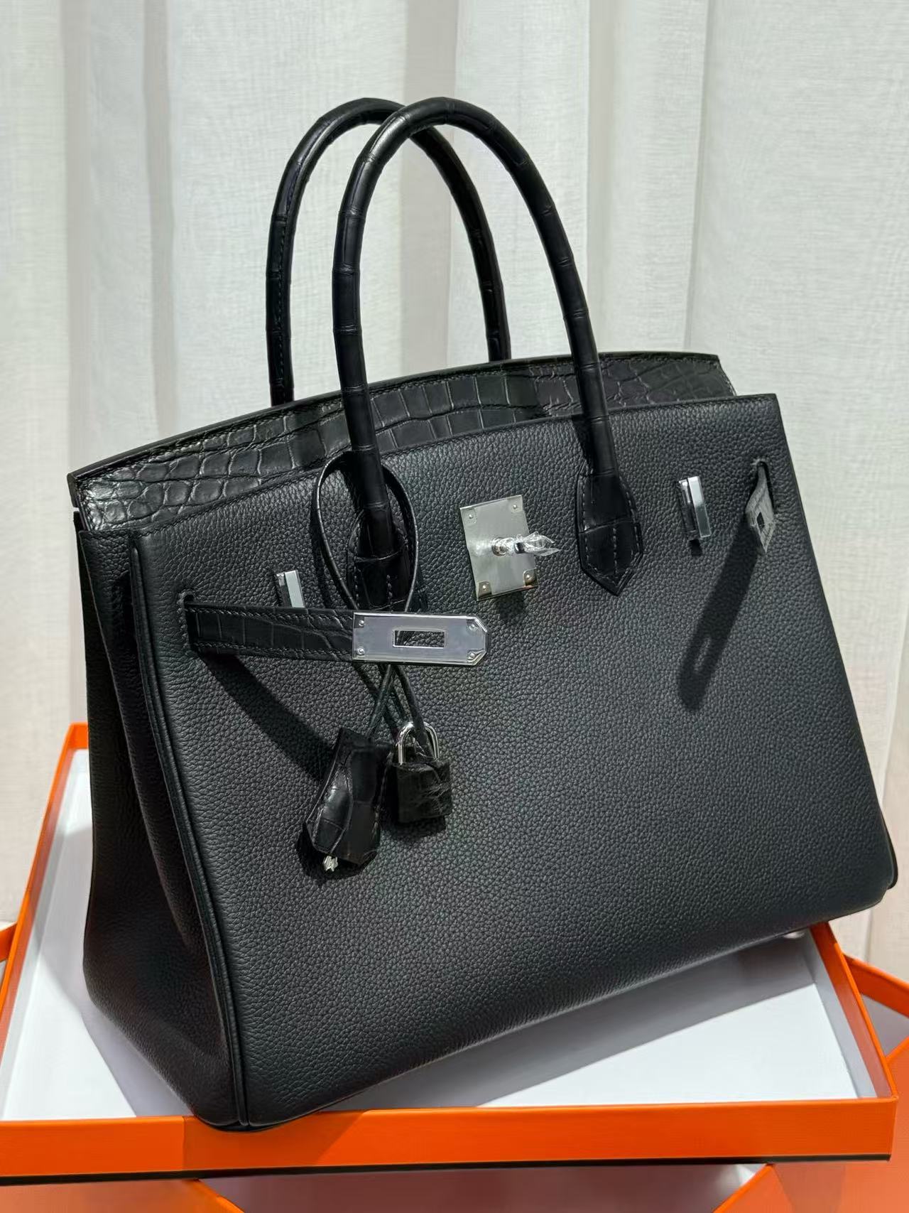 Hermes Kelly Sellier 25-30 Vert Rousseau Madame and Shiny Niloticus Crocodile Touch Silver Hardware