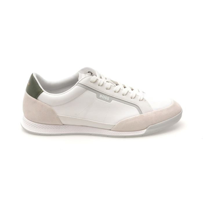 Pantofi sport BOSS albi, 8864, din material textil