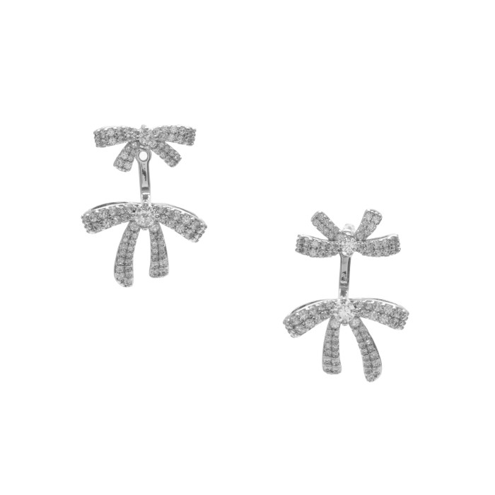 Cercei ALDO argintii, BOWS 973, din metal