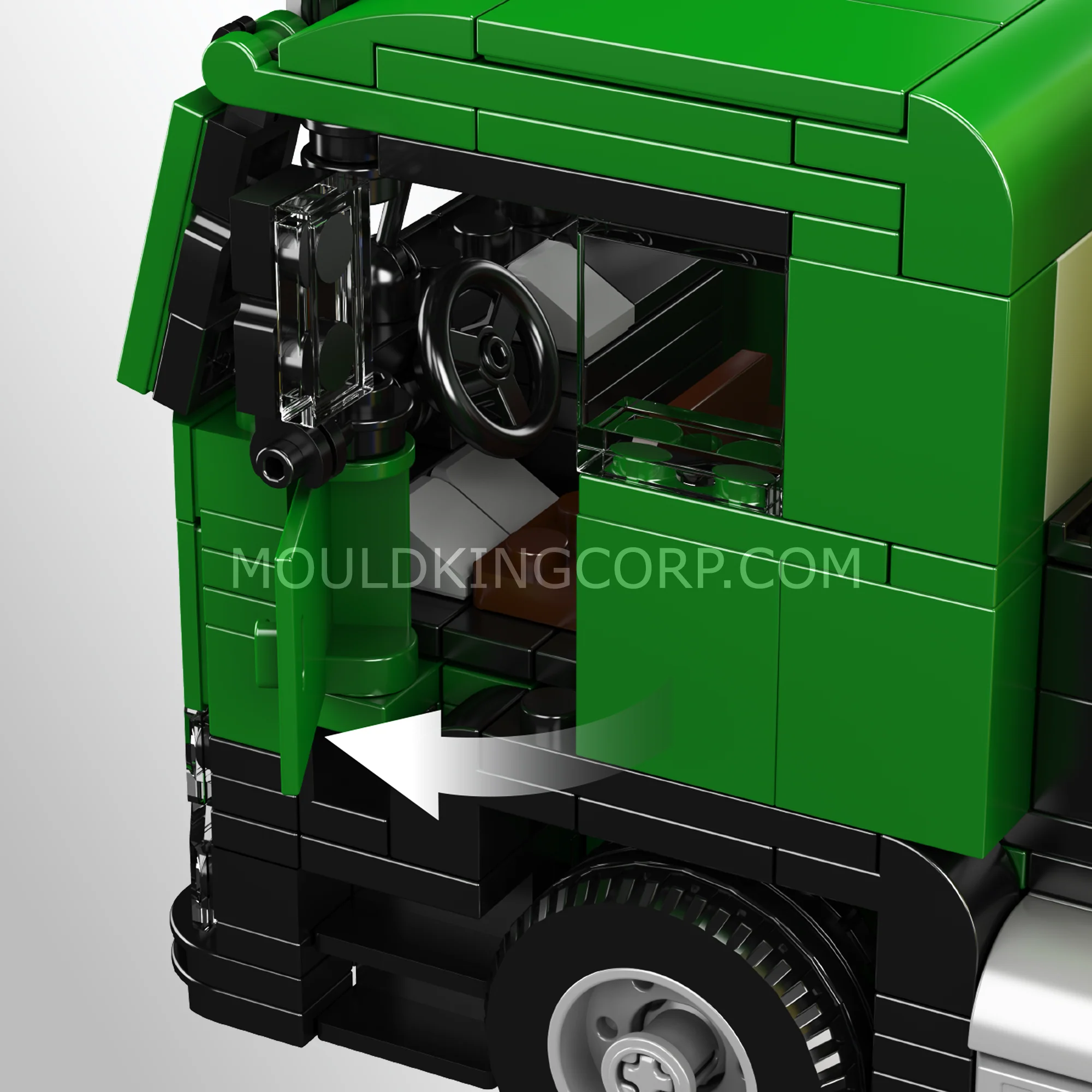Mould King 24088 Eco-Friendly Garbage Truck Building Set | 646 Pcs