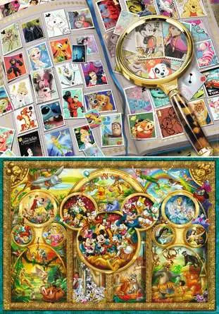 Jigsaw Puzzle The enchanting world of Disney - 2x1000 Pieces Puzzle