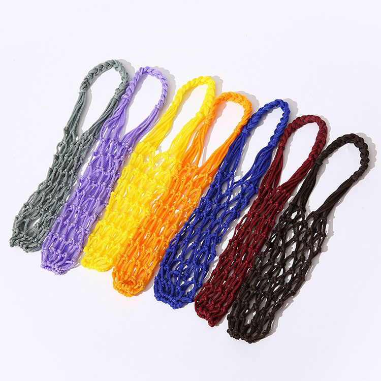 Milk tea and coffee cup sleeves, heat-insulating woven mesh sleeves, glass cup and water cup protective sleeves, portable hand-held water cup mesh bags.