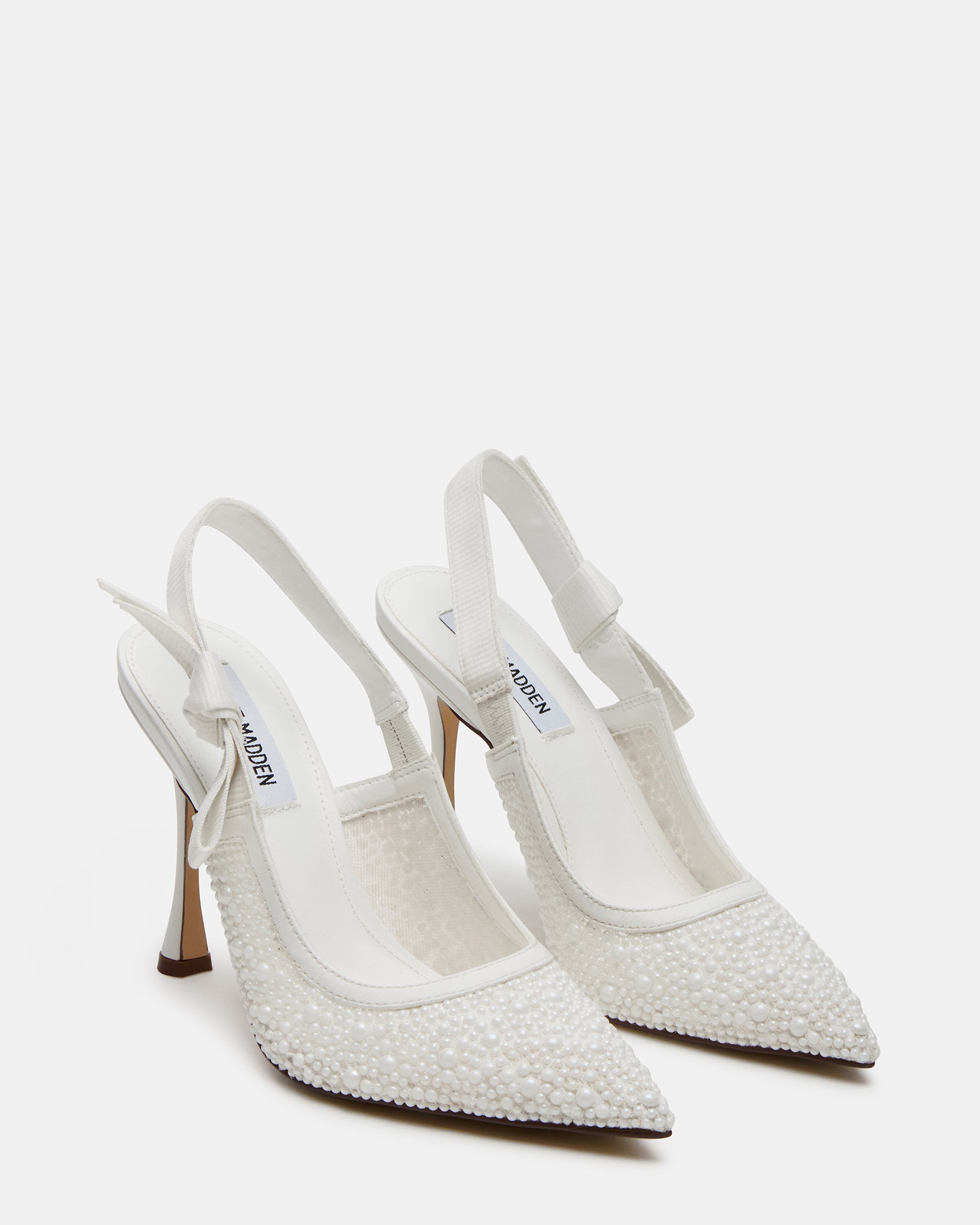 Bri White Lace Pearl