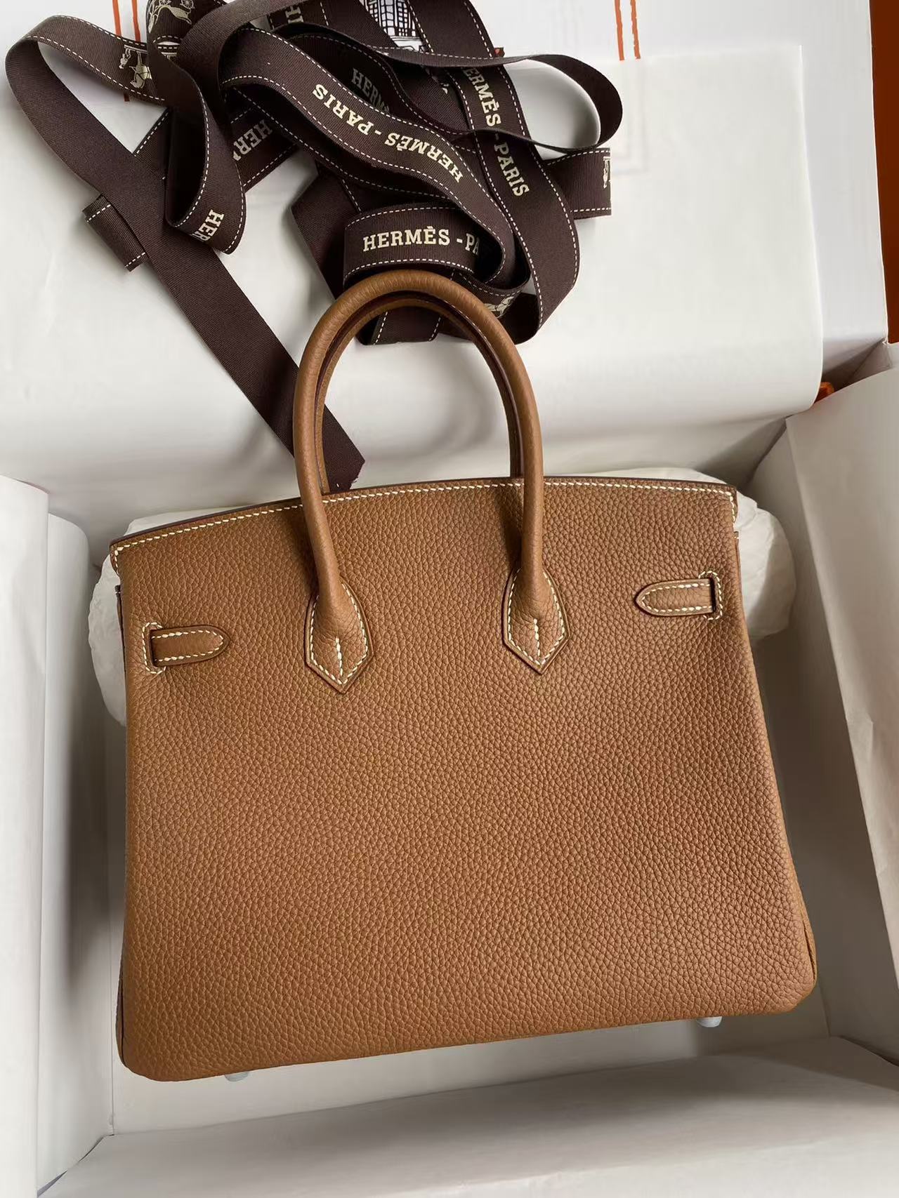 Hermès Birkin 40cm Golden Brown Customized
