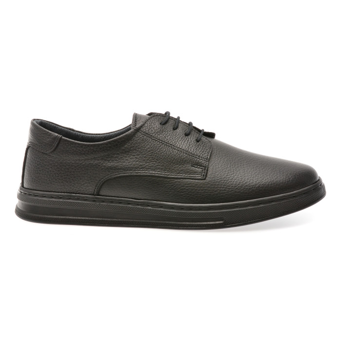 Pantofi BITE THE BULLET negri, RZ001, din piele naturala
