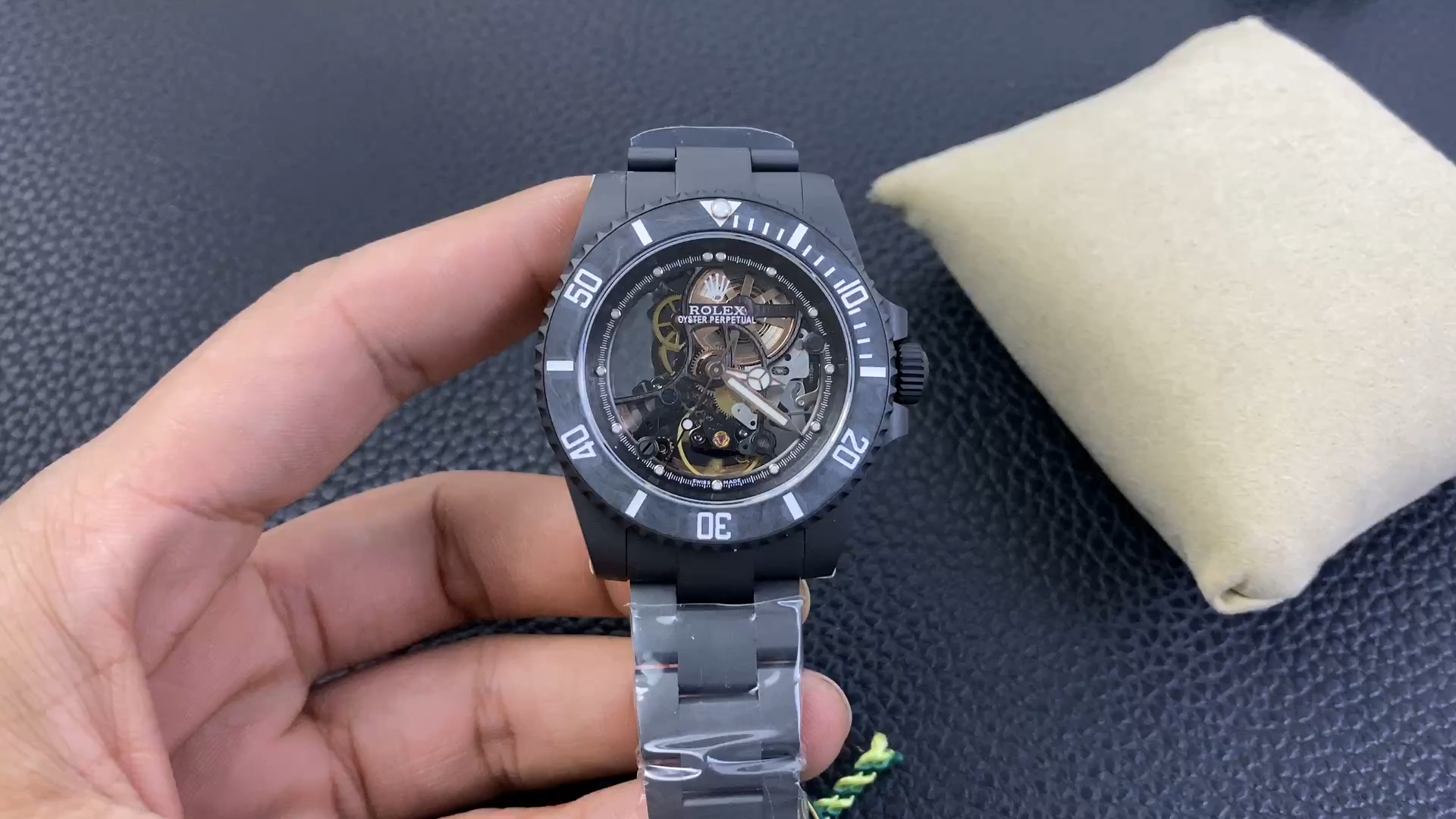 Rolex Submariner Black PVD Andrea Pirlo Project 114060 Skeleton Dial 40mm