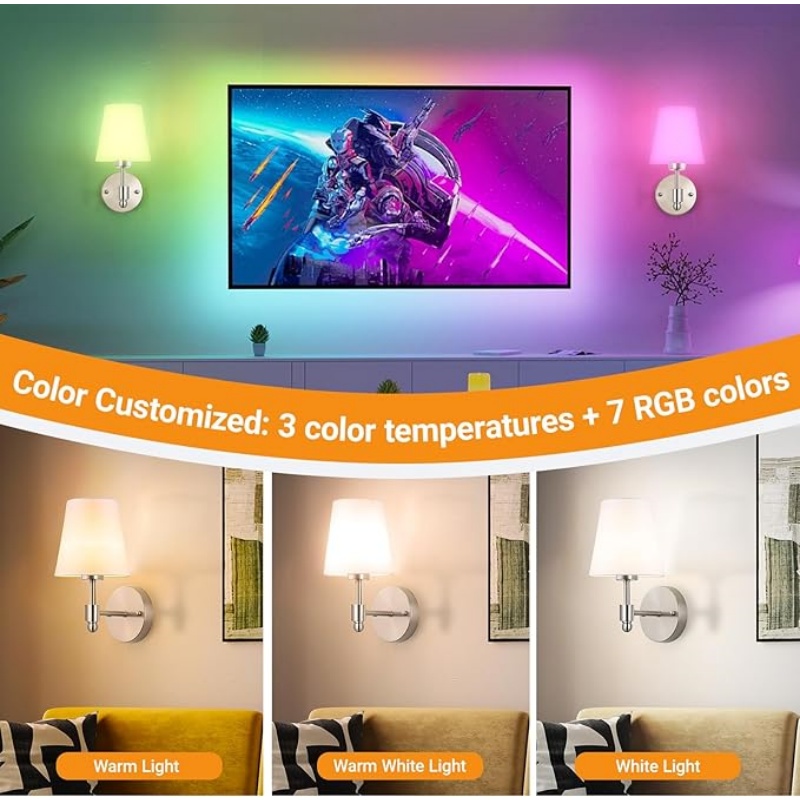 WALLARTISAN Battery Operated Wall Sconces Set of 2