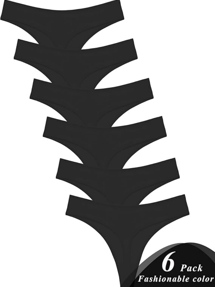 VALENTINIANA Underwear for Women Pack Breathable Thongs