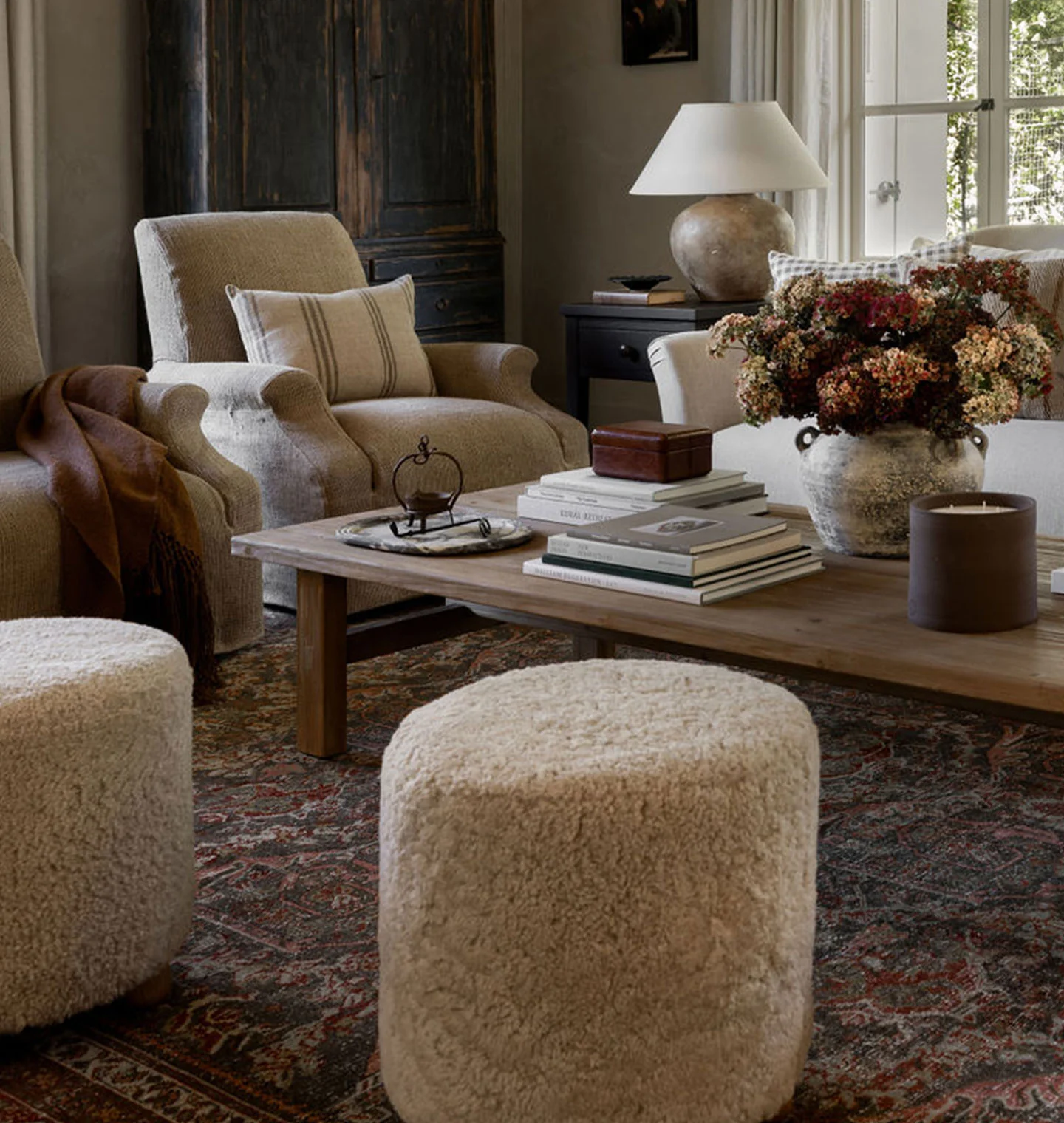 Tocho Shearling Footed Stool
