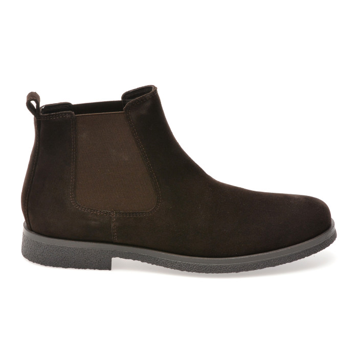 Ghete GEOX maro, U2658A, din piele intoarsa