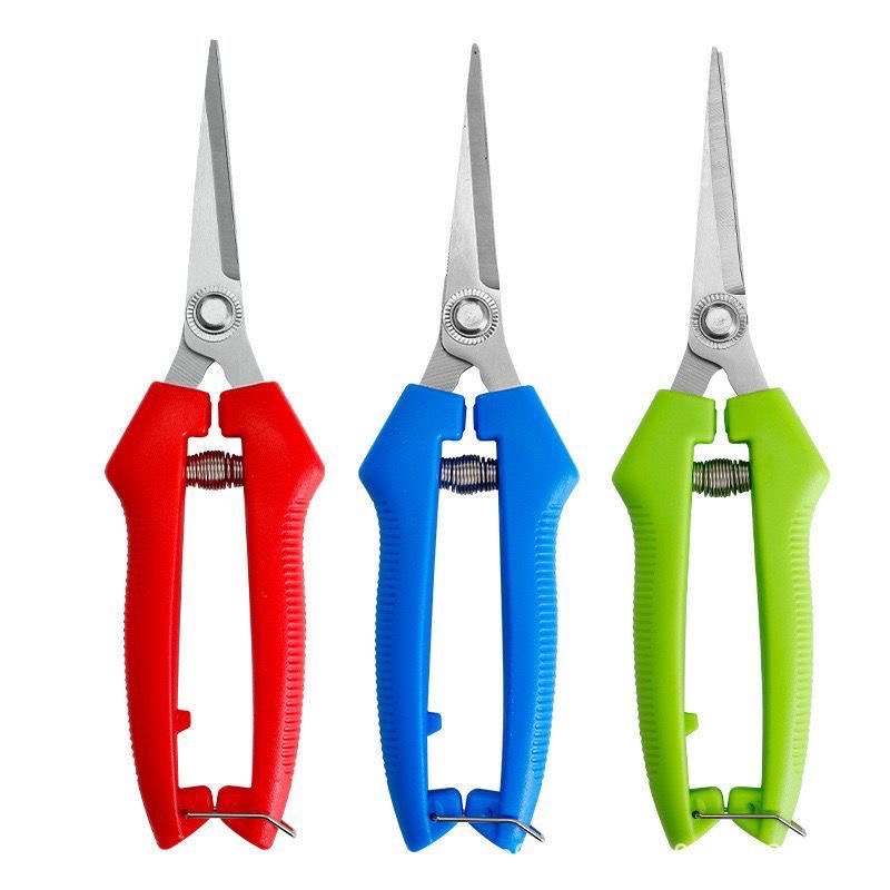2pcs pcs Flower and Succulent Pruning Scissors（Blue、Red、Green）