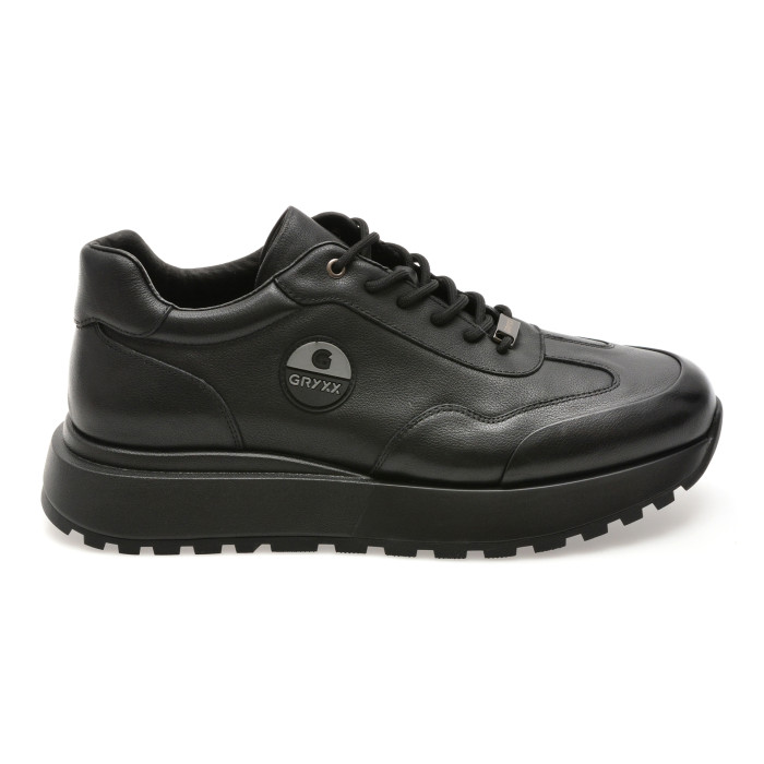 Pantofi sport GRYXX negri, 58211, din piele naturala