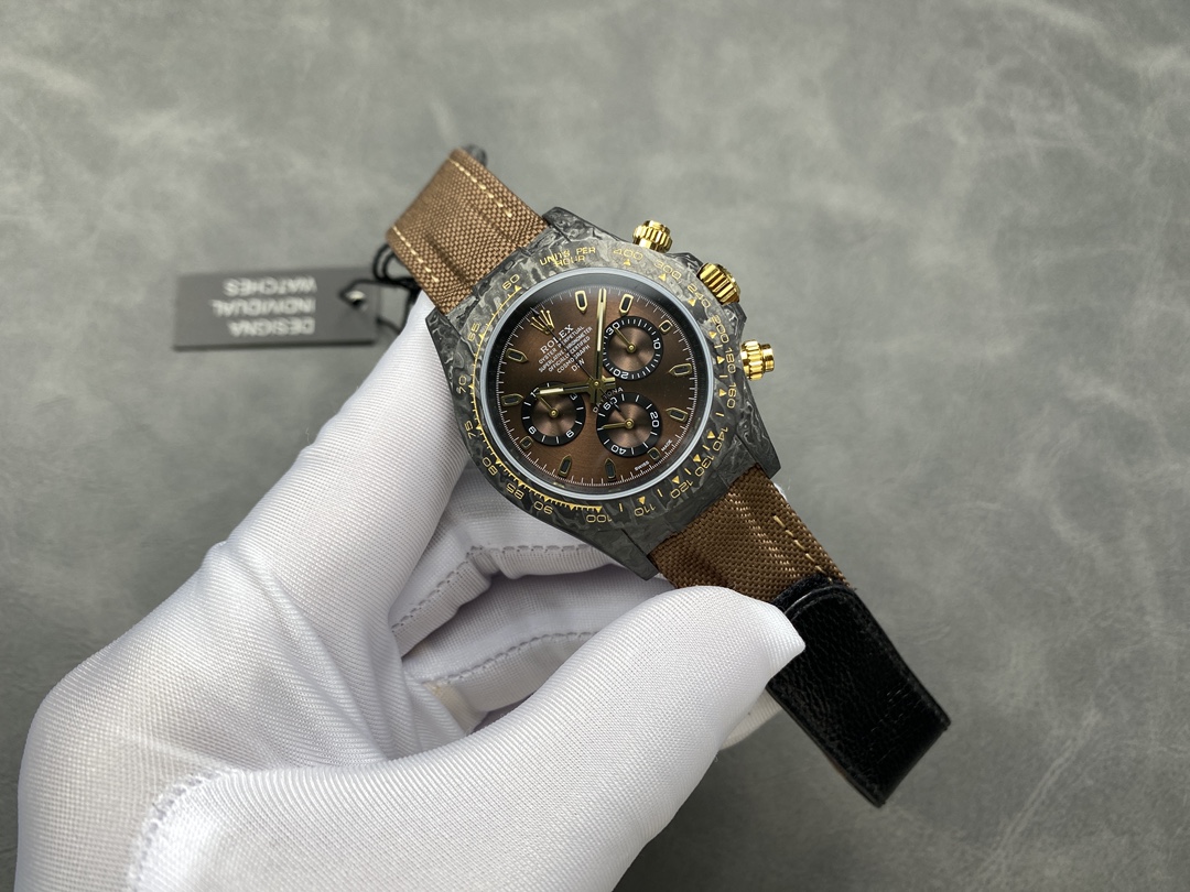 Rolex Daytona DiW Black Gold Customised NTPT Carbon Fiber 40mm
