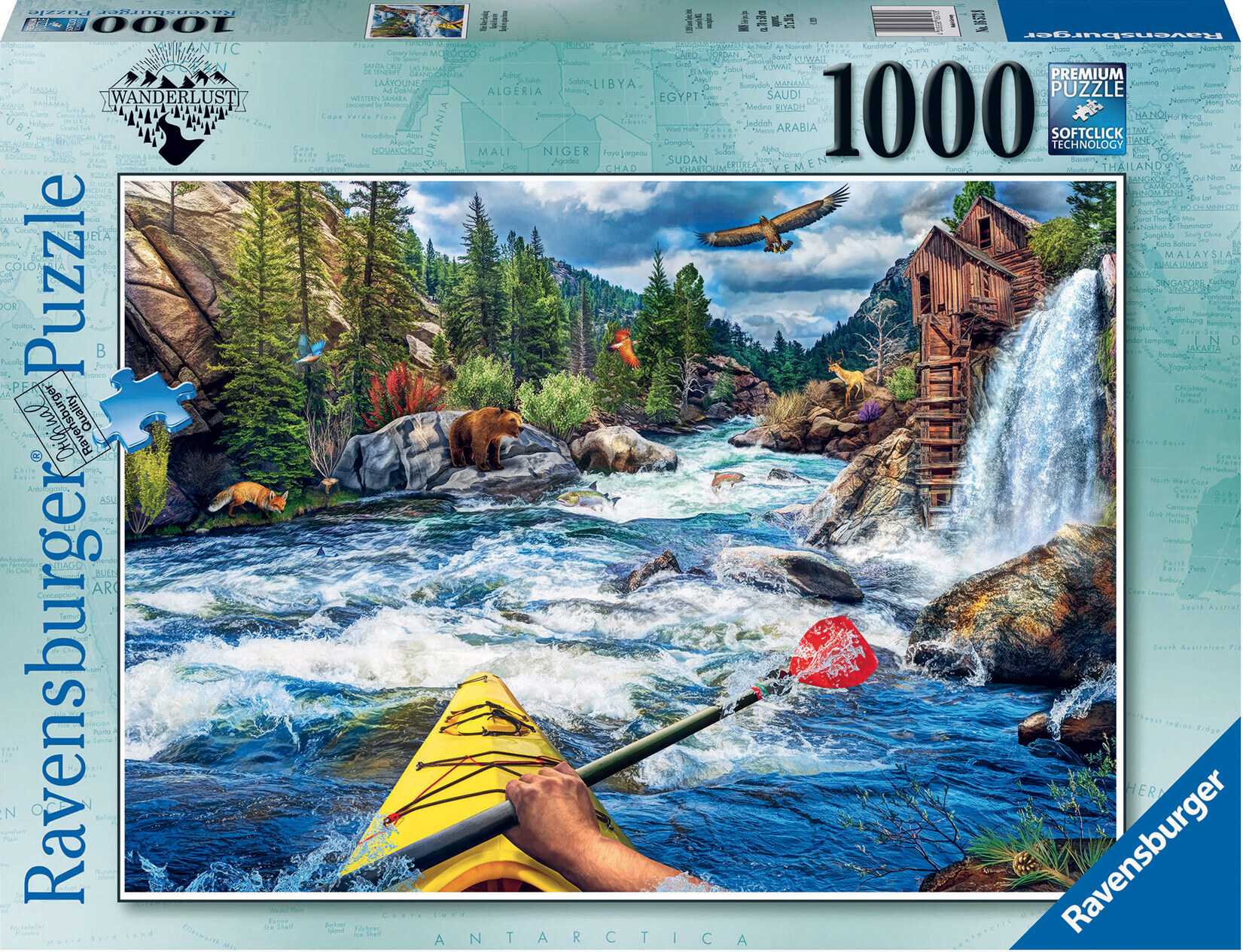 White Water Kayaking 1000 Piece Puzzle