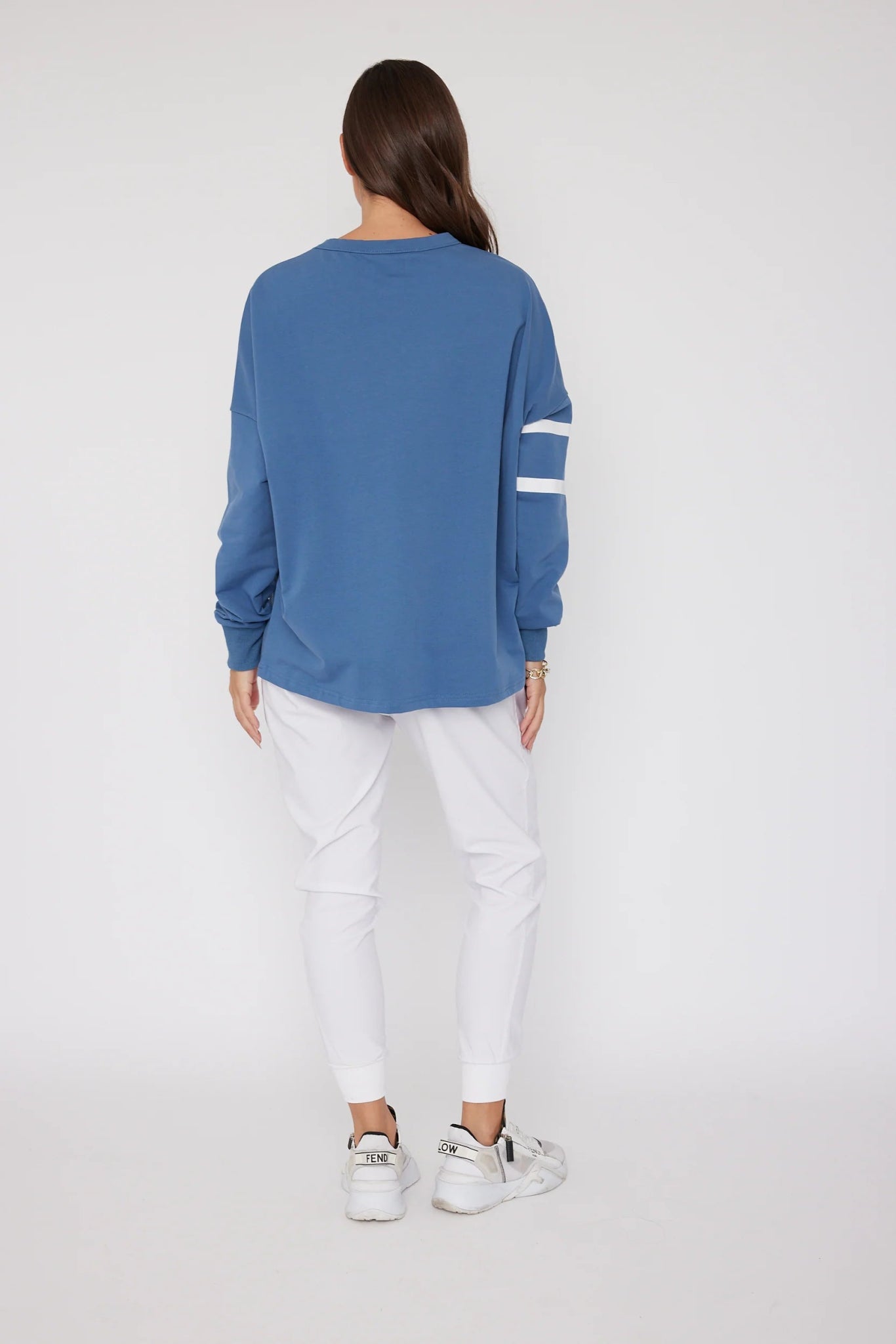 StripeEmbroidered Crew