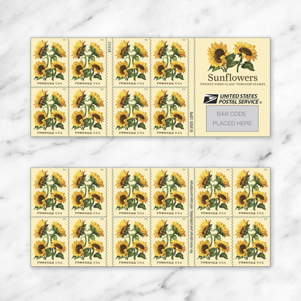 Sunflowers Stamps 2026