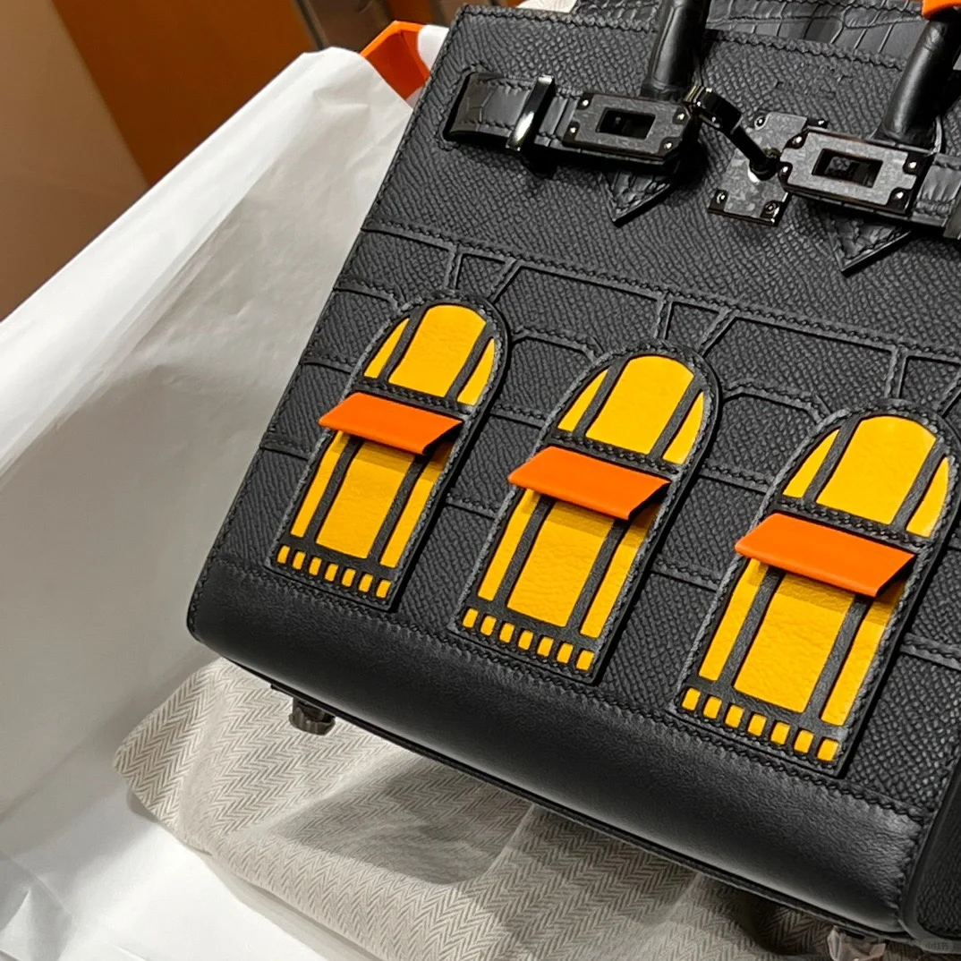 Advanced customization Birkin 25 crocodile skin Black customization