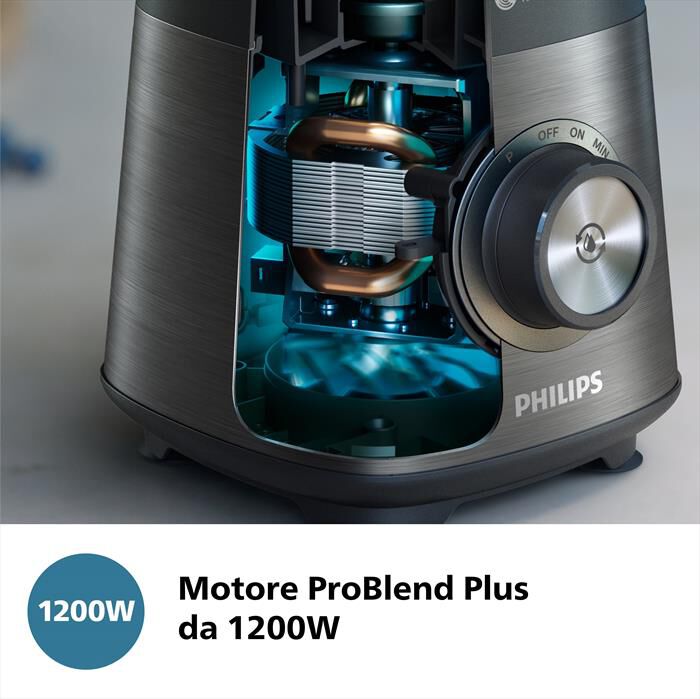 PHILIPS - Frullatore SERIE 5000 HR3041/00-Nero/Metallo