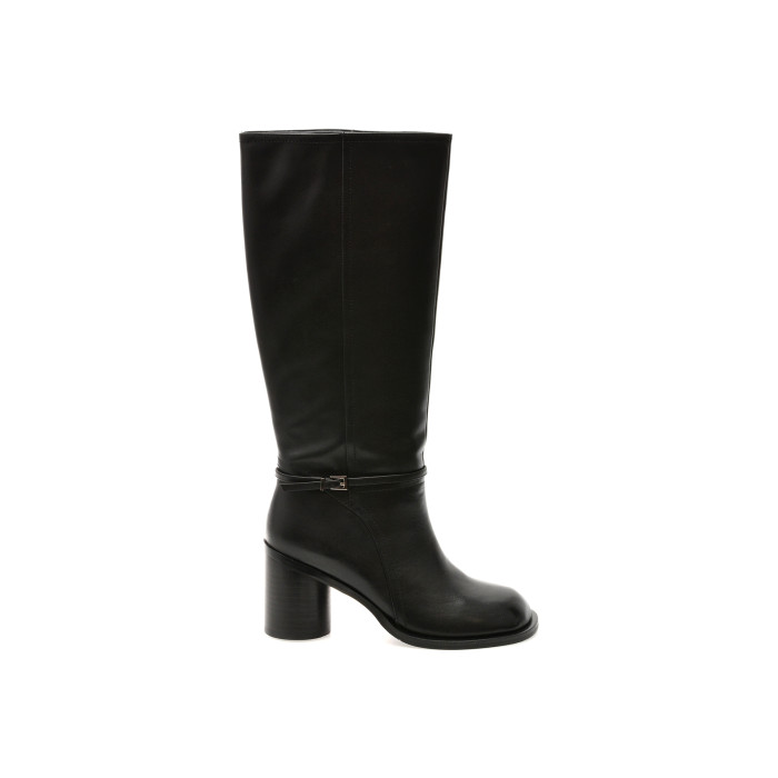 Cizme EPICA PREMIUM negre, HF13665, din piele naturala