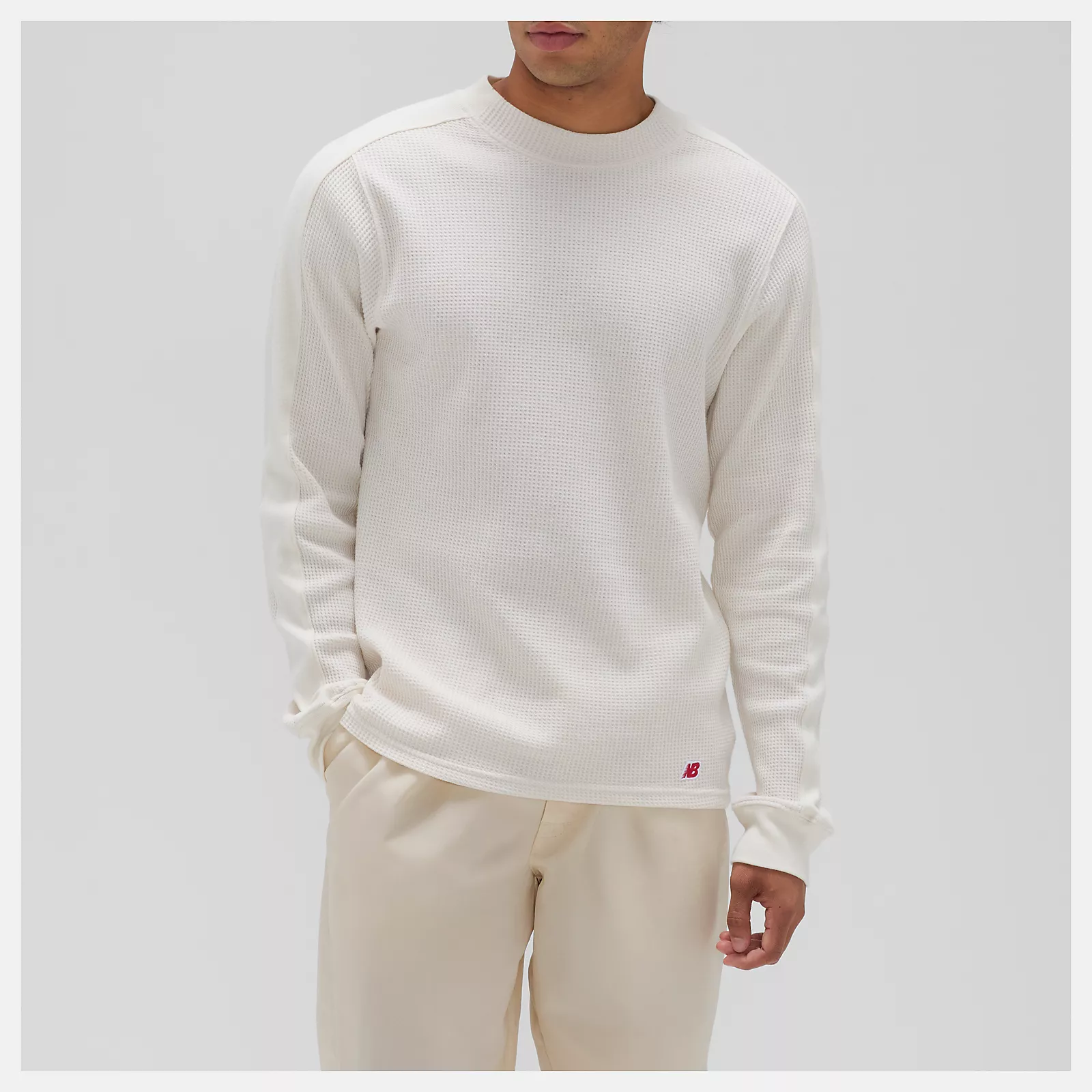 Made in USA Mock Neck Thermal Top