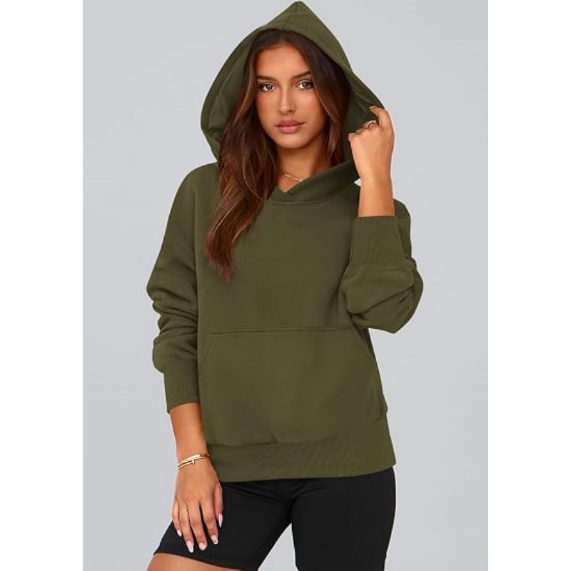 Women's Fall Half Zip Cropped Hoodie Sweatshirt, Fleece Lined Long Sleeve Pullover