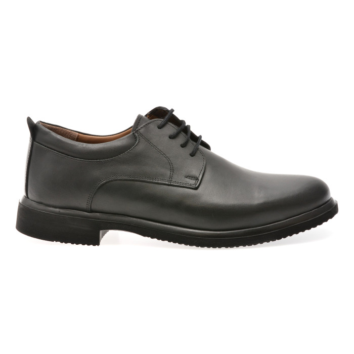 Pantofi eleganti BITE THE BULLET negri, RZ004, din piele naturala