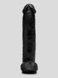 King Cock Mega Girthy Realistic Black Suction Cup Dildo 14 Inch