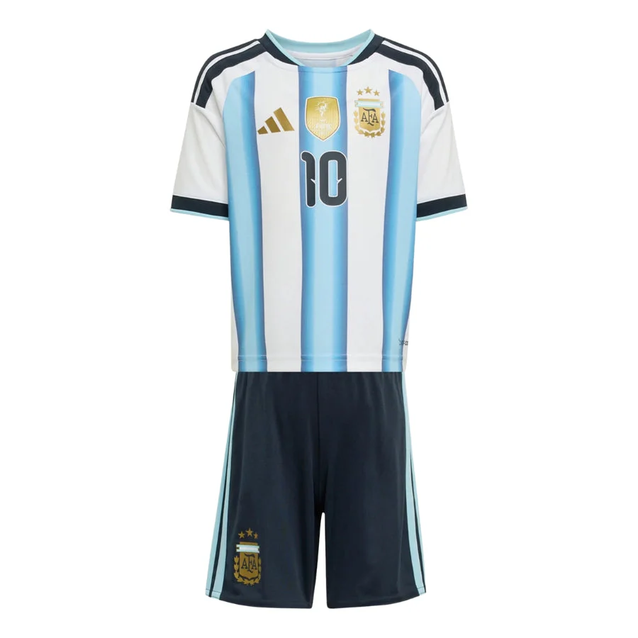 Kids Kit Argentina Home Messi 10 Fan Jersey Shirt 2026 World Cup