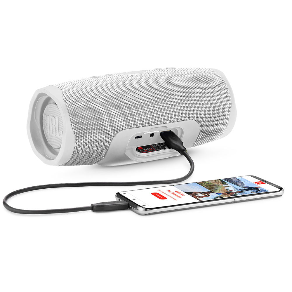 Charge 4 Portable Bluetooth Speaker – White