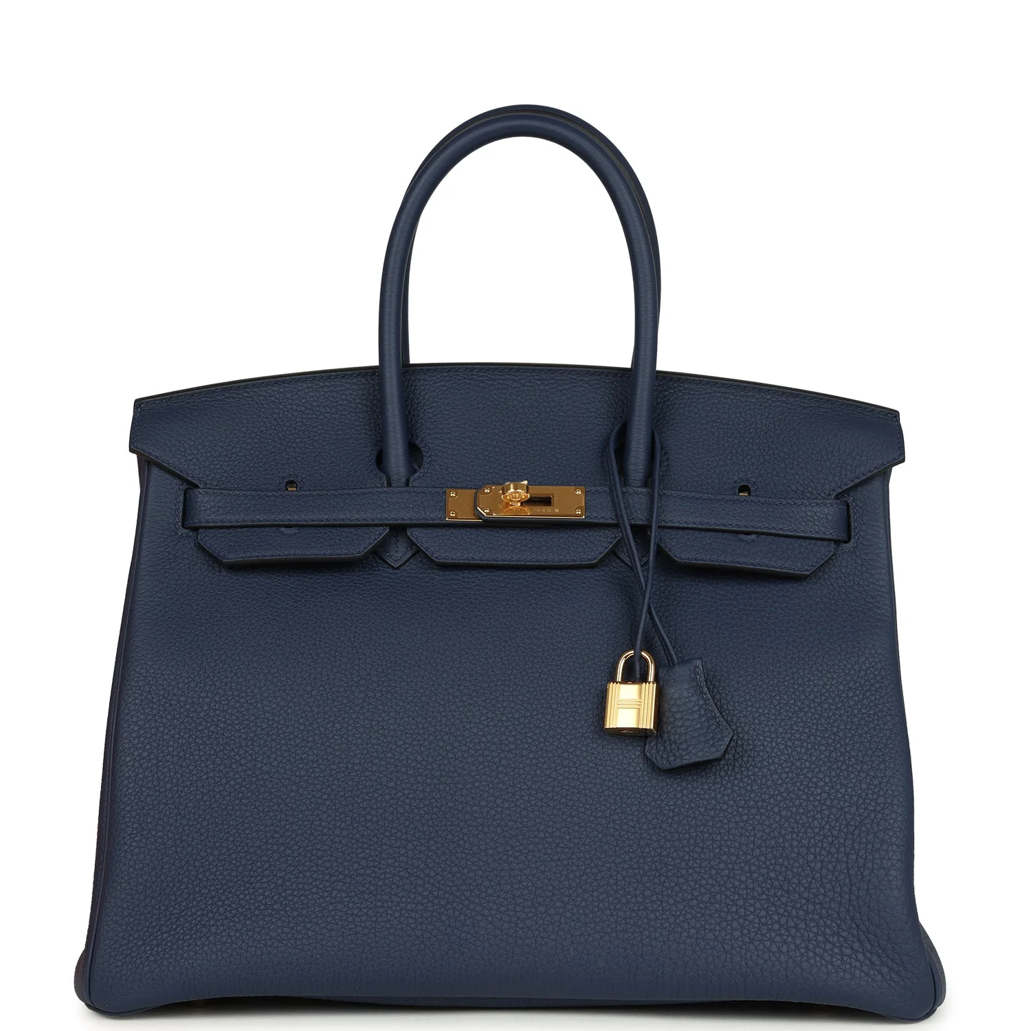 Hermes Birkin 35 Bleu Navy Togo Gold Hardware