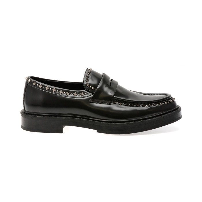 Mocasini ALDO negri, ZOLLO 001, din piele naturala