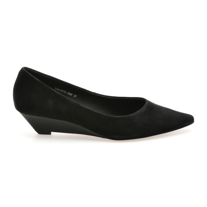 Pantofi eleganti EPICA negri, B232, din piele intoarsa