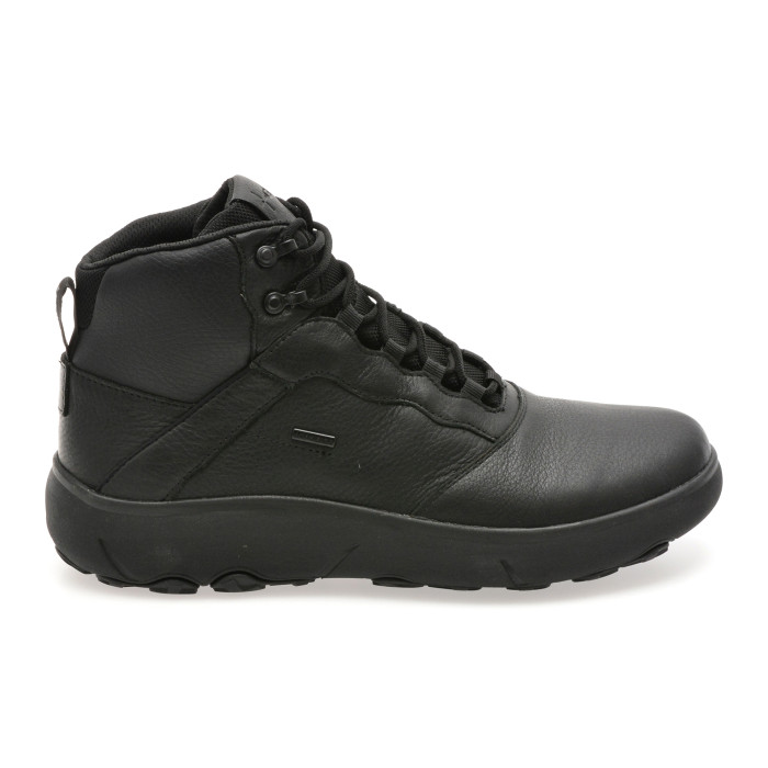 Ghete GEOX negre, U46HFB, din piele naturala